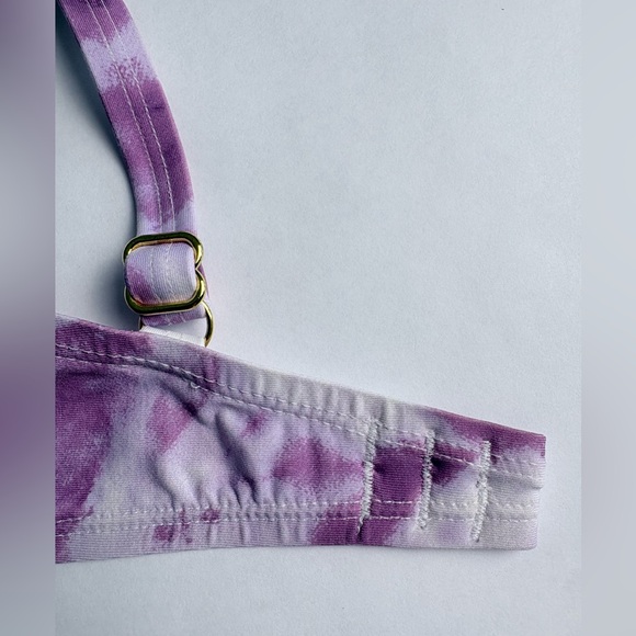 Fresh Water Brand - Purple and White High-Waist Tie-Dye Bikini Set Wome's size M - Picture 8 of 9